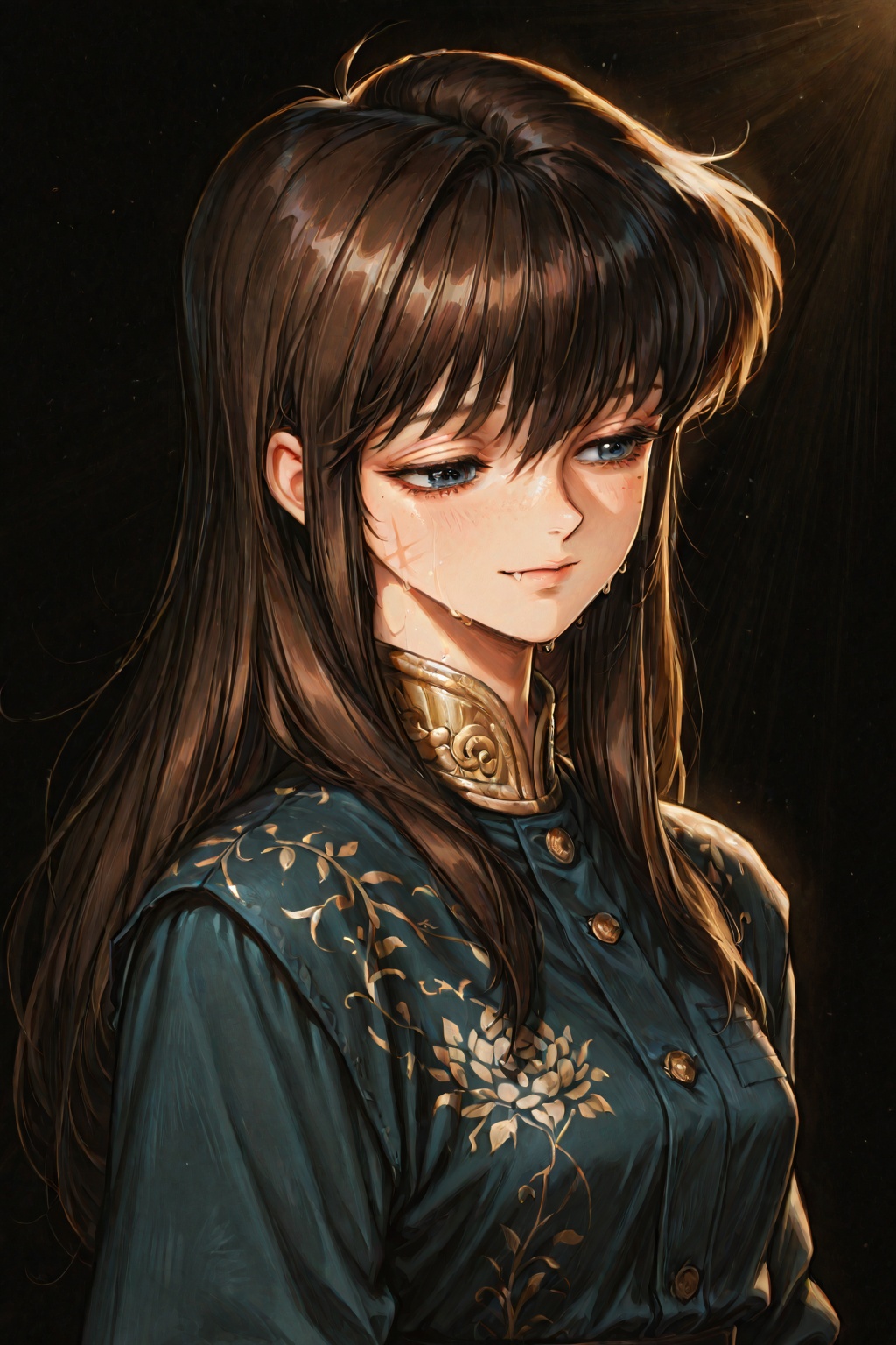 1girl,  ahoge,  three quarter view on Tensor.Art