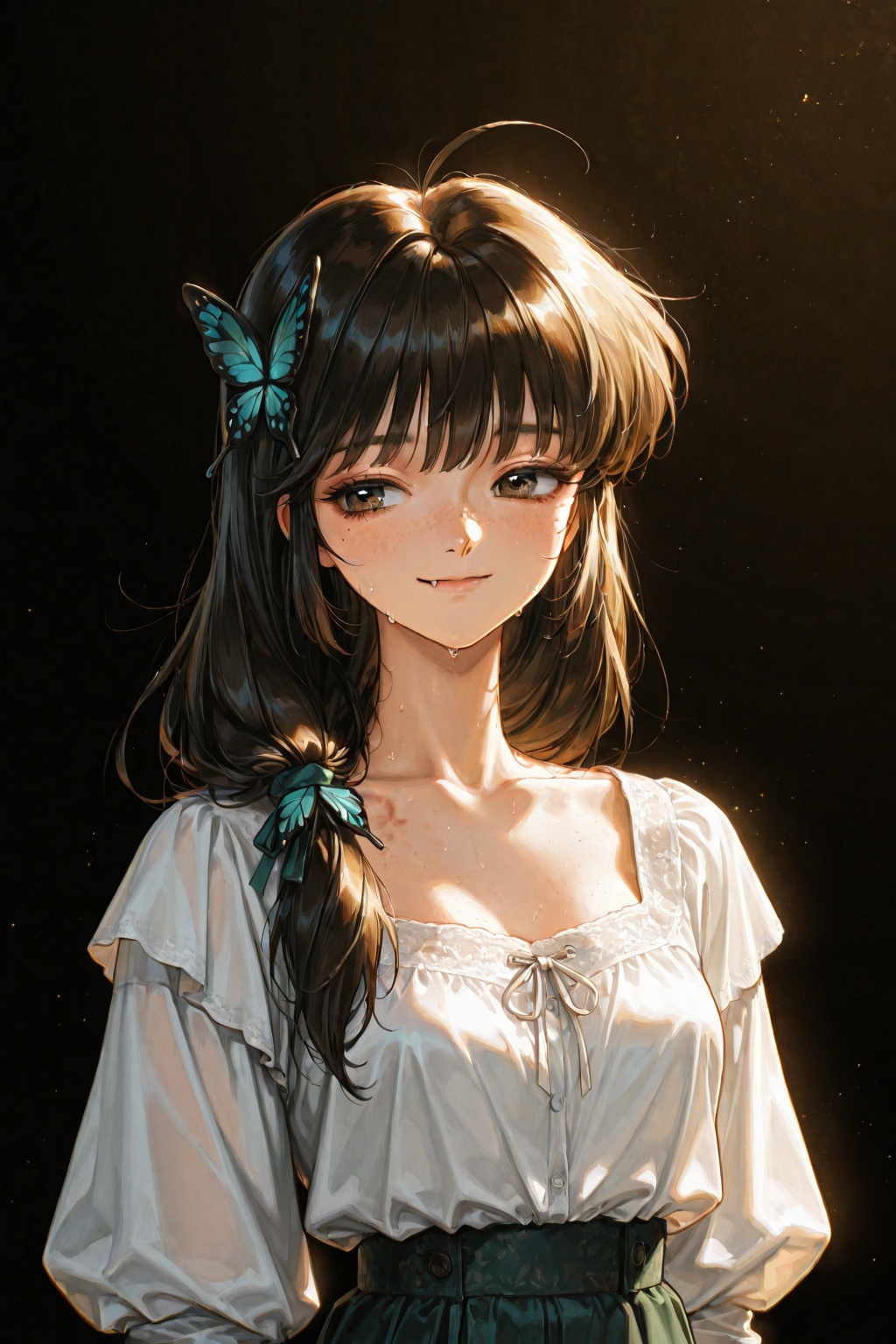 1girl,  ahoge,  three quarter view on Tensor.Art