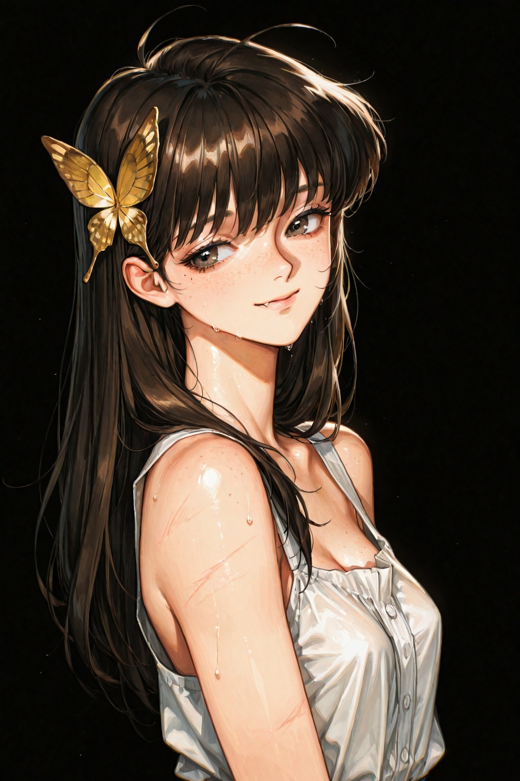 1girl,  ahoge,  three quarter view on Tensor.Art