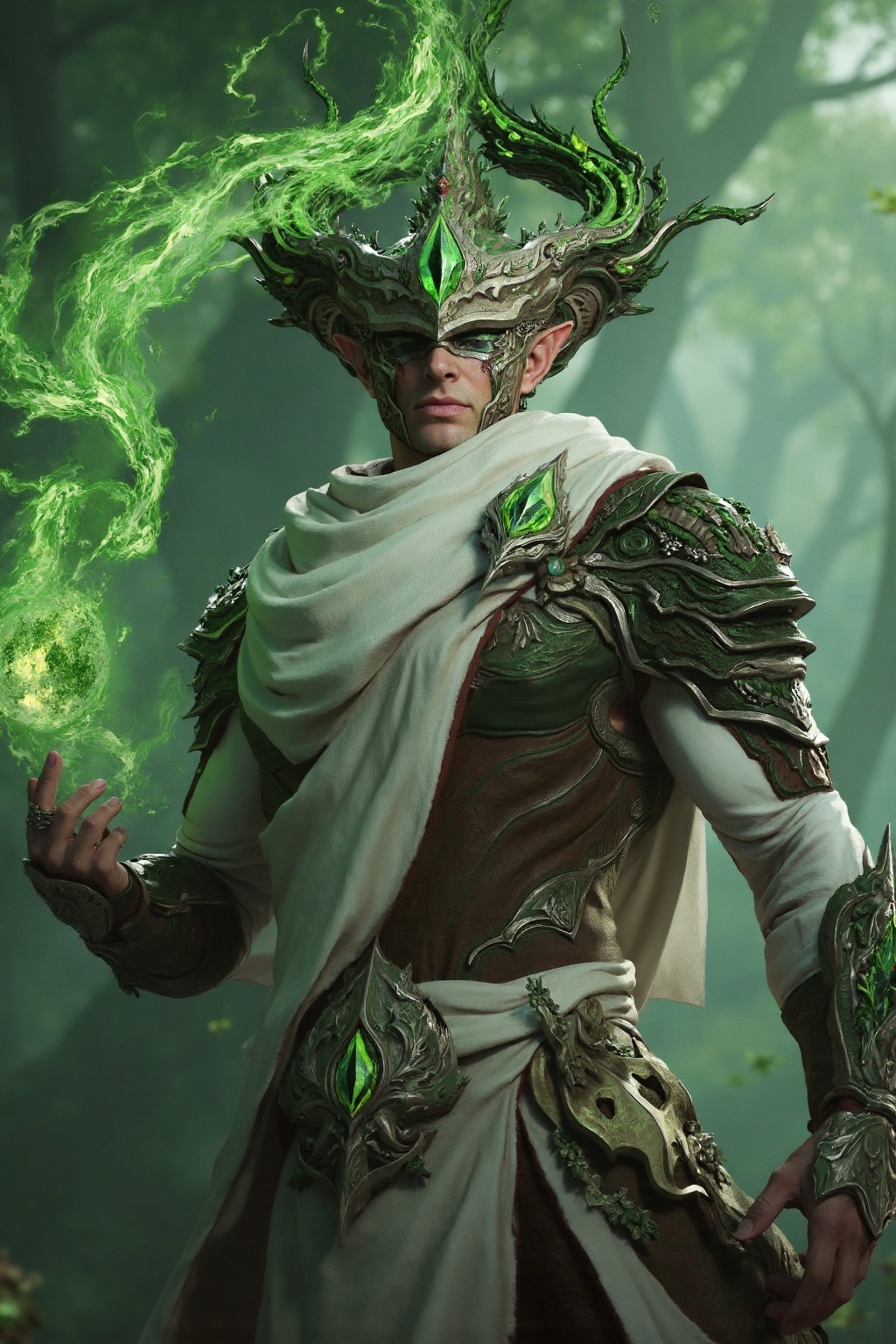 elven warrior,  masterpiece,  highly detailed on Tensor.Art
