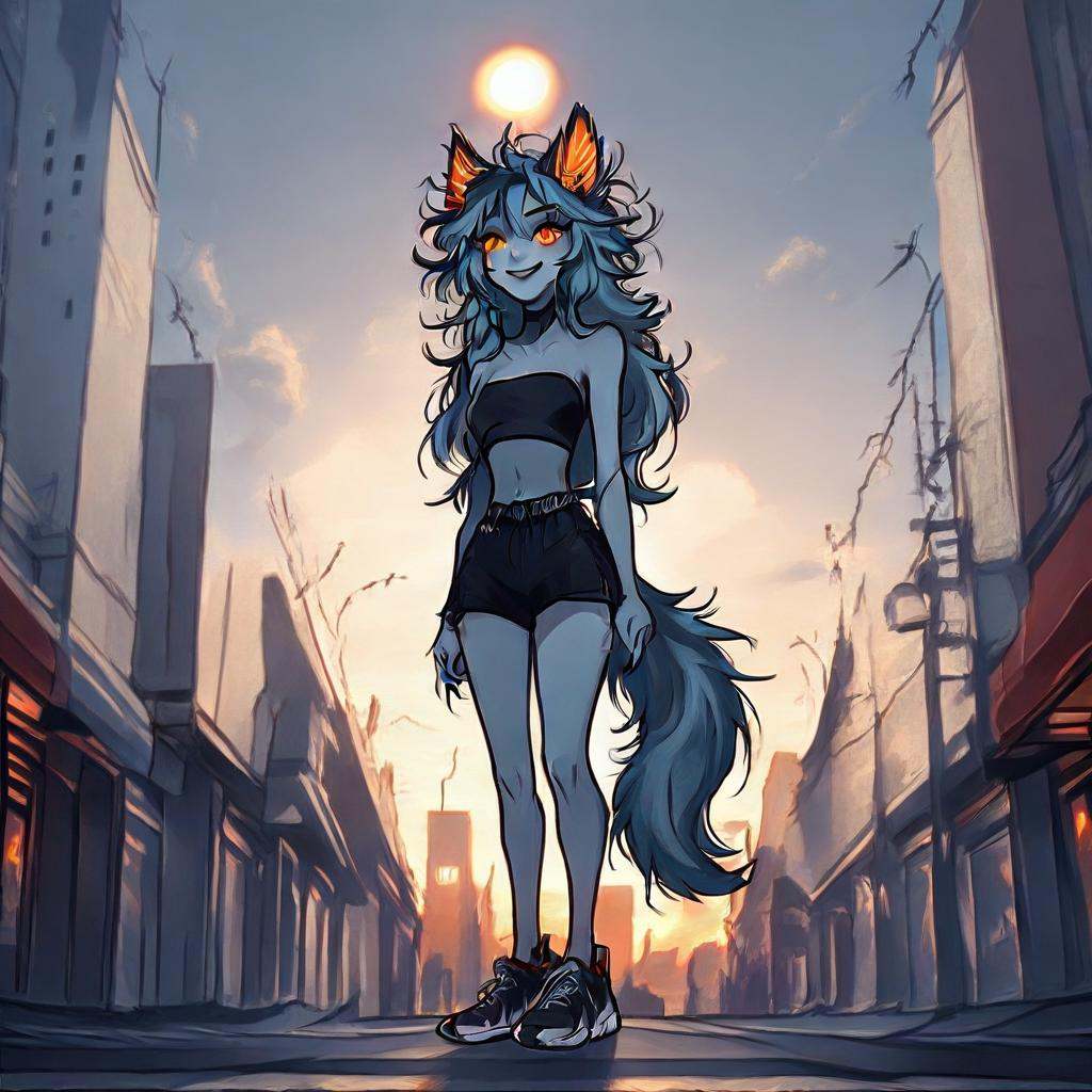 C00kie(character),  female,  grey skin on Tensor.Art