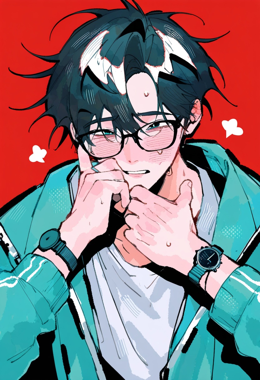 juicy_style,  1boy,  short_spikey_hair on Tensor.Art