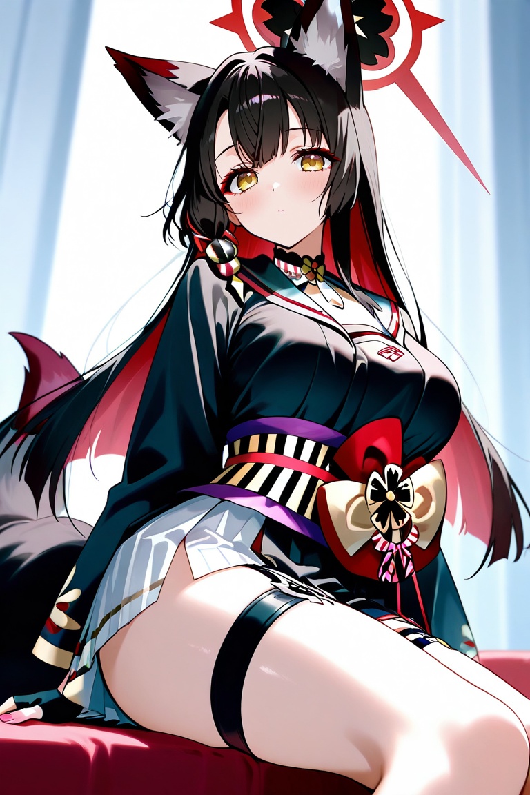 Wakamo Kosaka,  long hair,  bangs on Tensor.Art