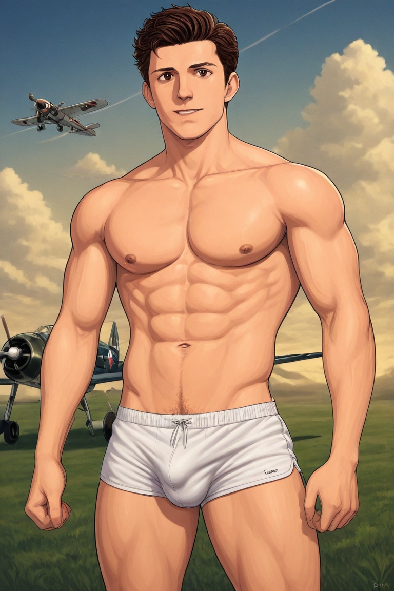 tomy oc,  brown eyes,  dark brown hair on Tensor.Art