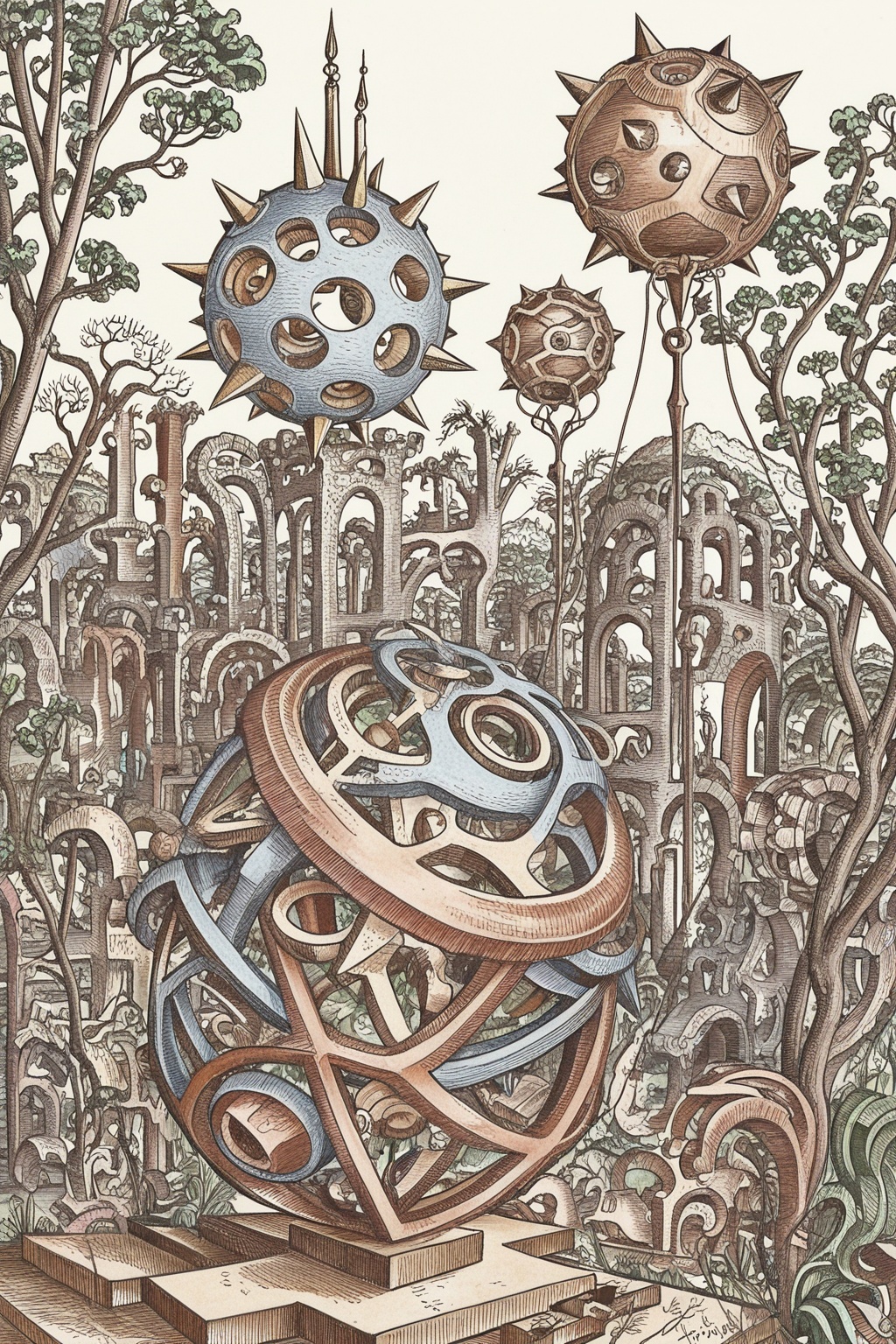 no humans,  plant,  traditional media on Tensor.Art