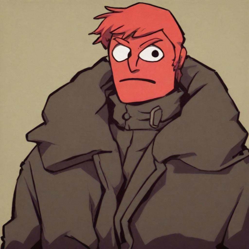1boy,  redhead,  coat on Tensor.Art