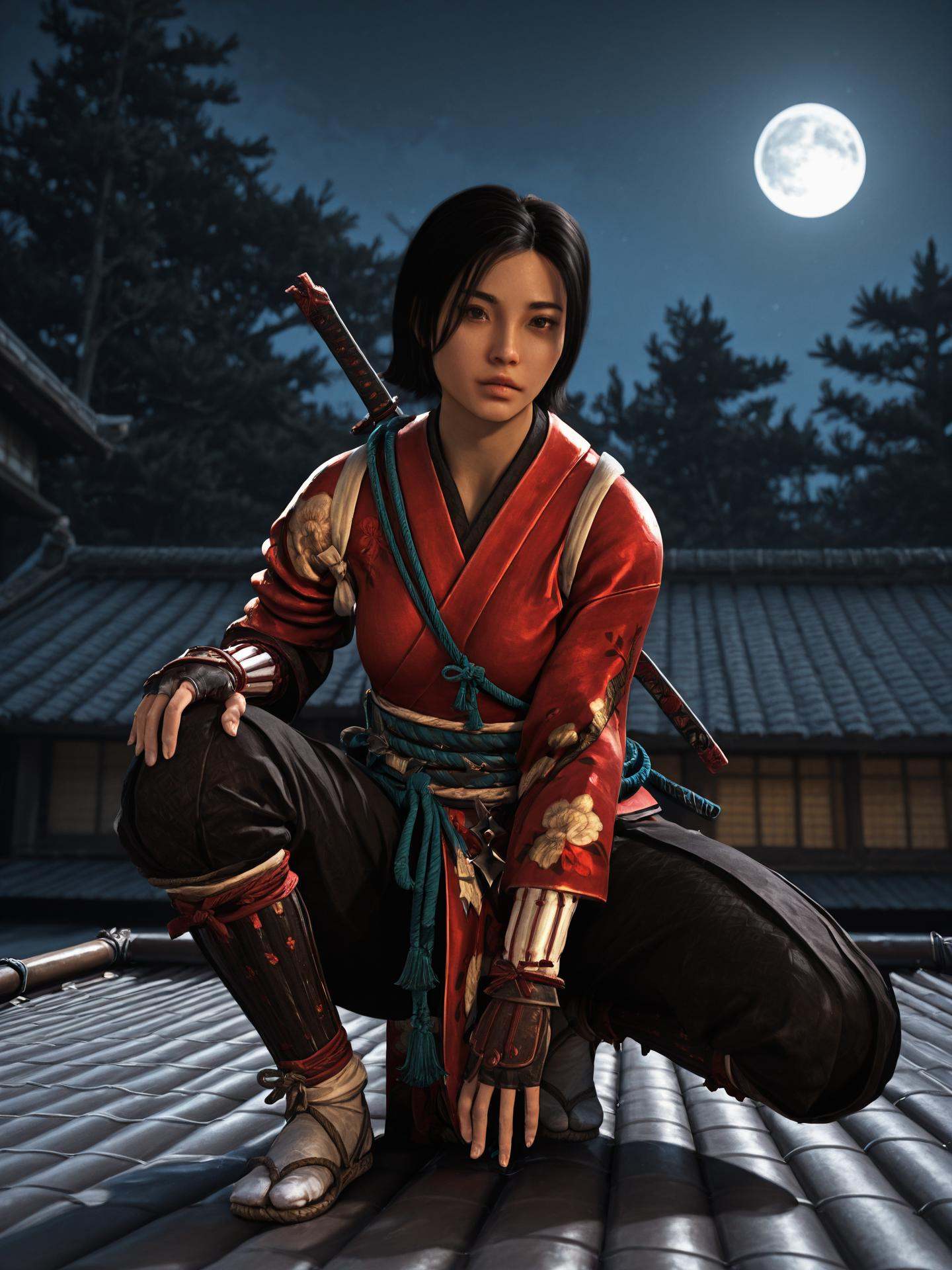 fujibayashinaoe,  3d,  realisticblack hair on Tensor.Art