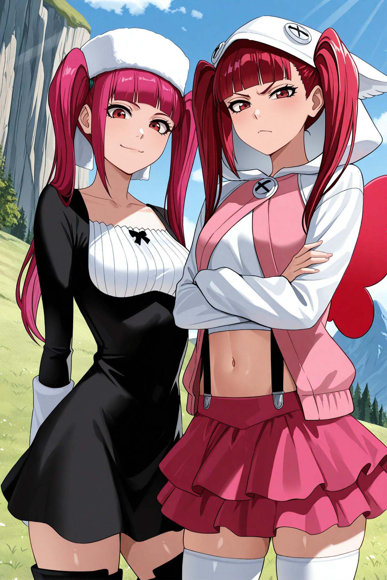 best quality,  masterpiece,  2girls on Tensor.Art
