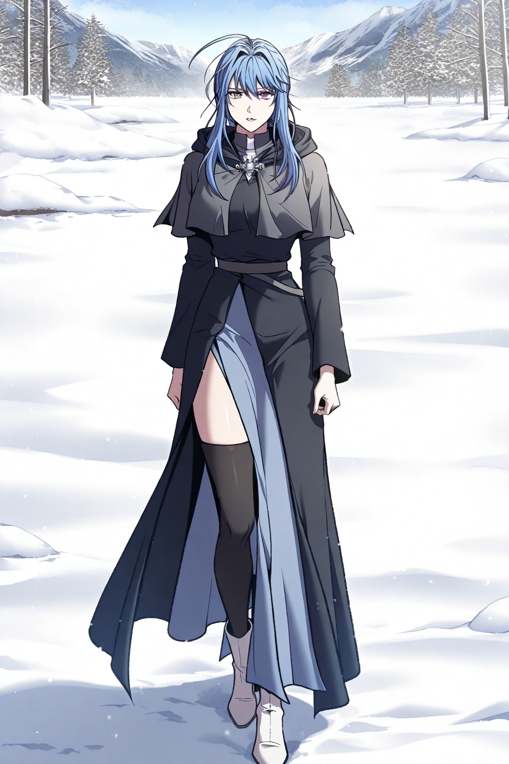 Snow,  Snow,  Thigh exposed on Tensor.Art