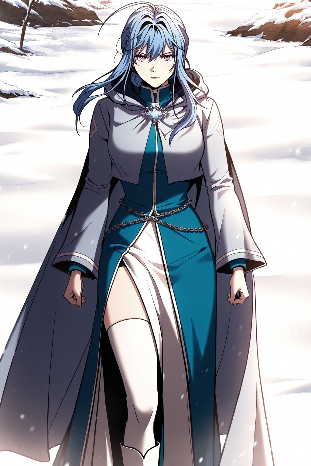 Snow,  Snow,  Thigh exposed on Tensor.Art