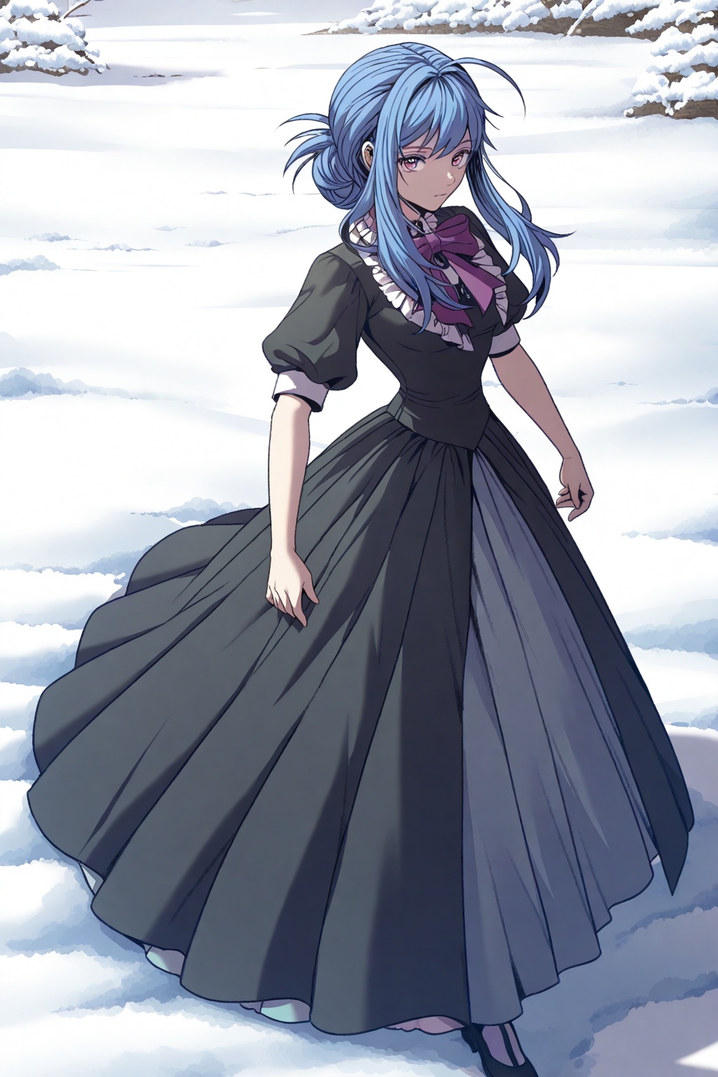 Snow,  Snow,  Thigh exposed on Tensor.Art
