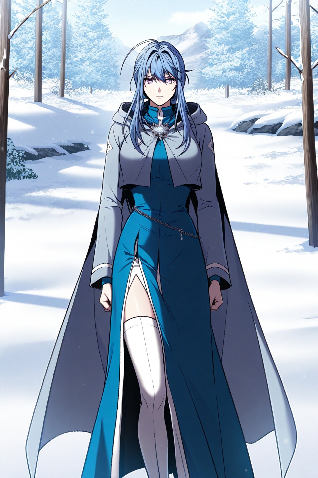Snow,  Snow,  Thigh exposed on Tensor.Art