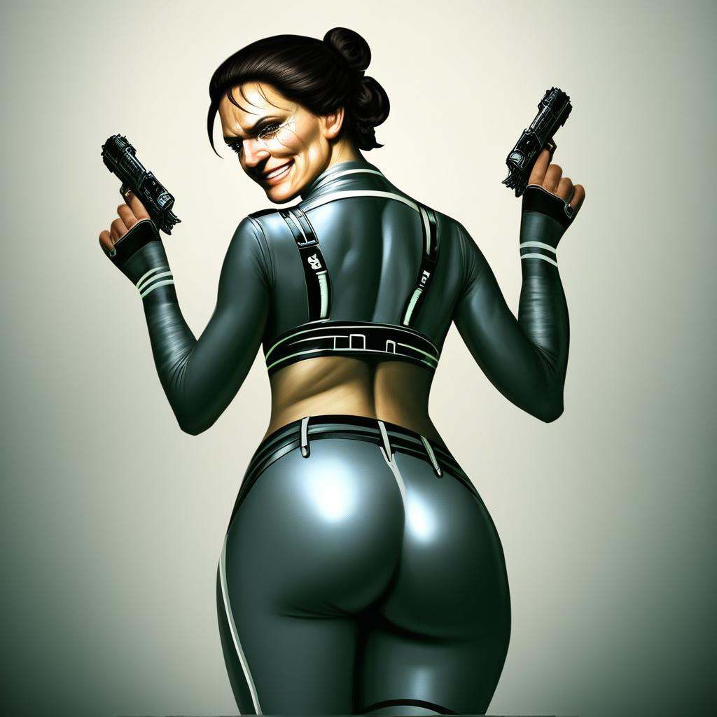 science fiction,  realistic,  looking back on Tensor.Art