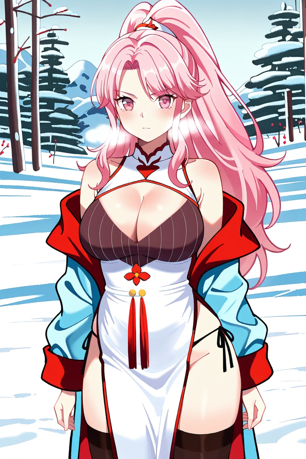 Snow,  Snow,  Thigh exposed on Tensor.Art