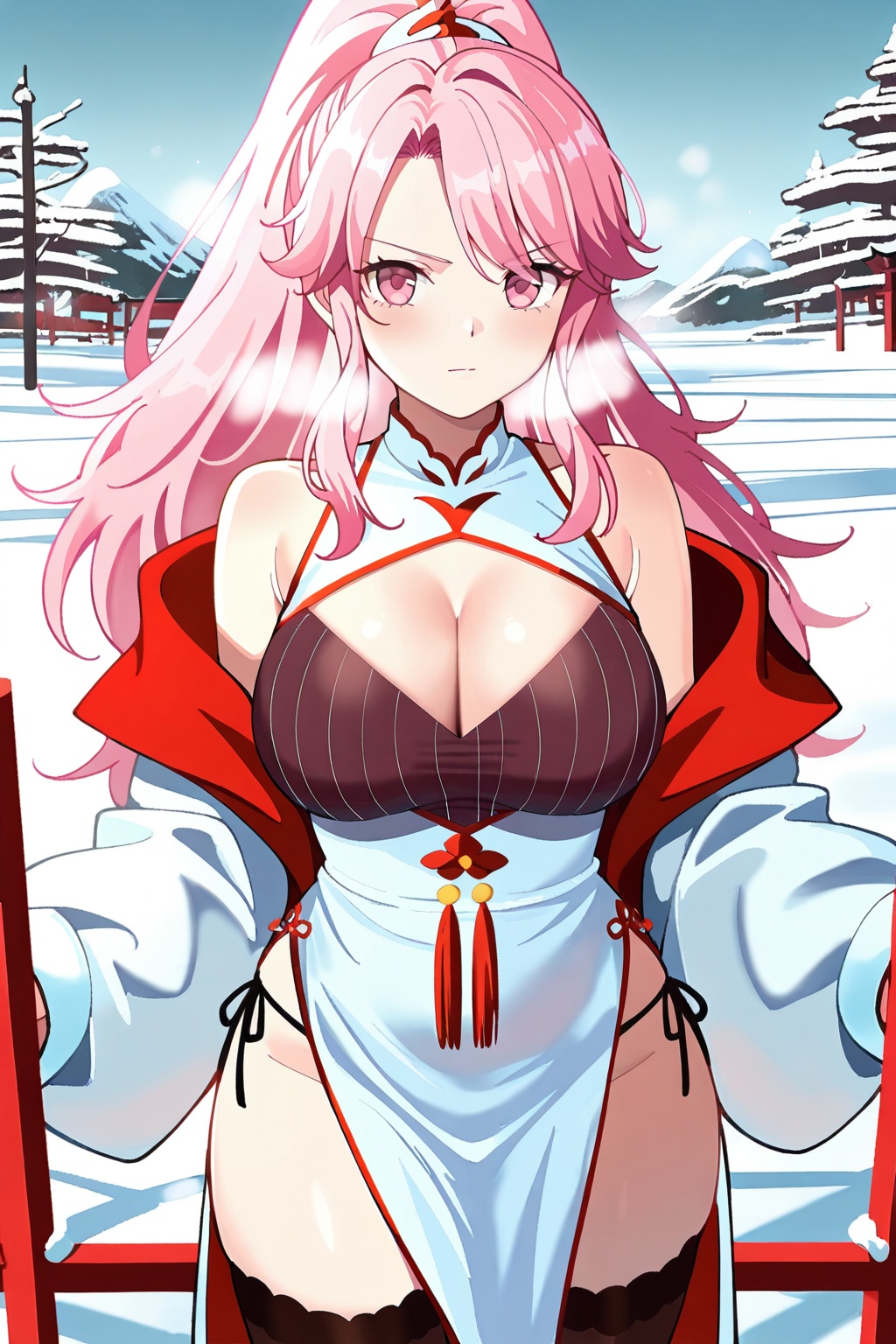 Snow,  Snow,  Thigh exposed on Tensor.Art