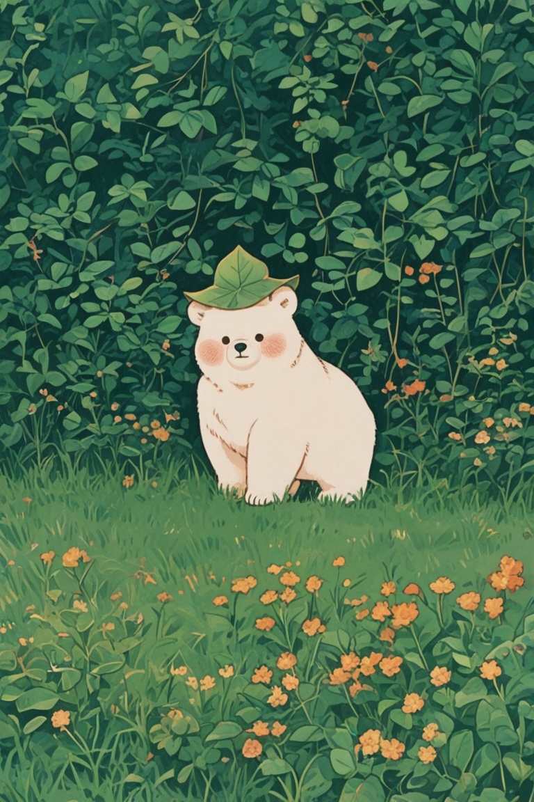 vivid colors,  thick outline,  vintage illustration animal on Tensor.Art