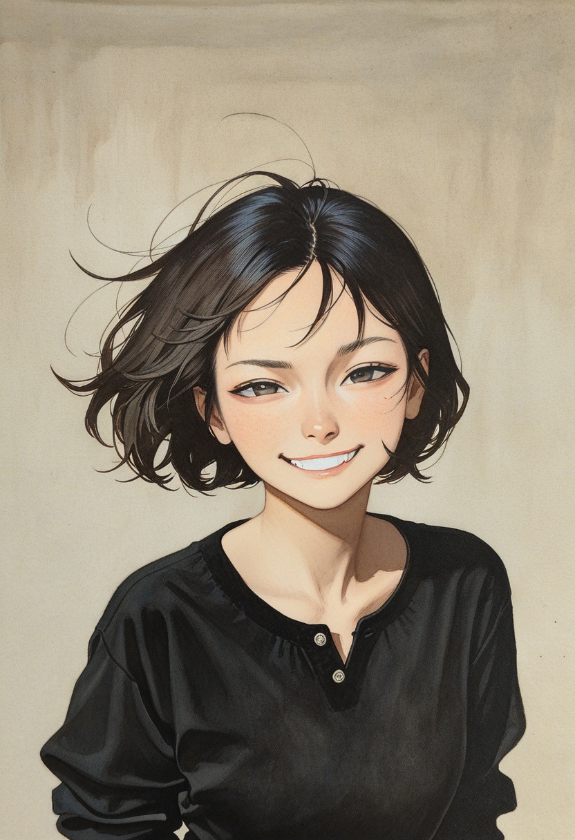 1girl,  simple background,  masterpiece on Tensor.Art