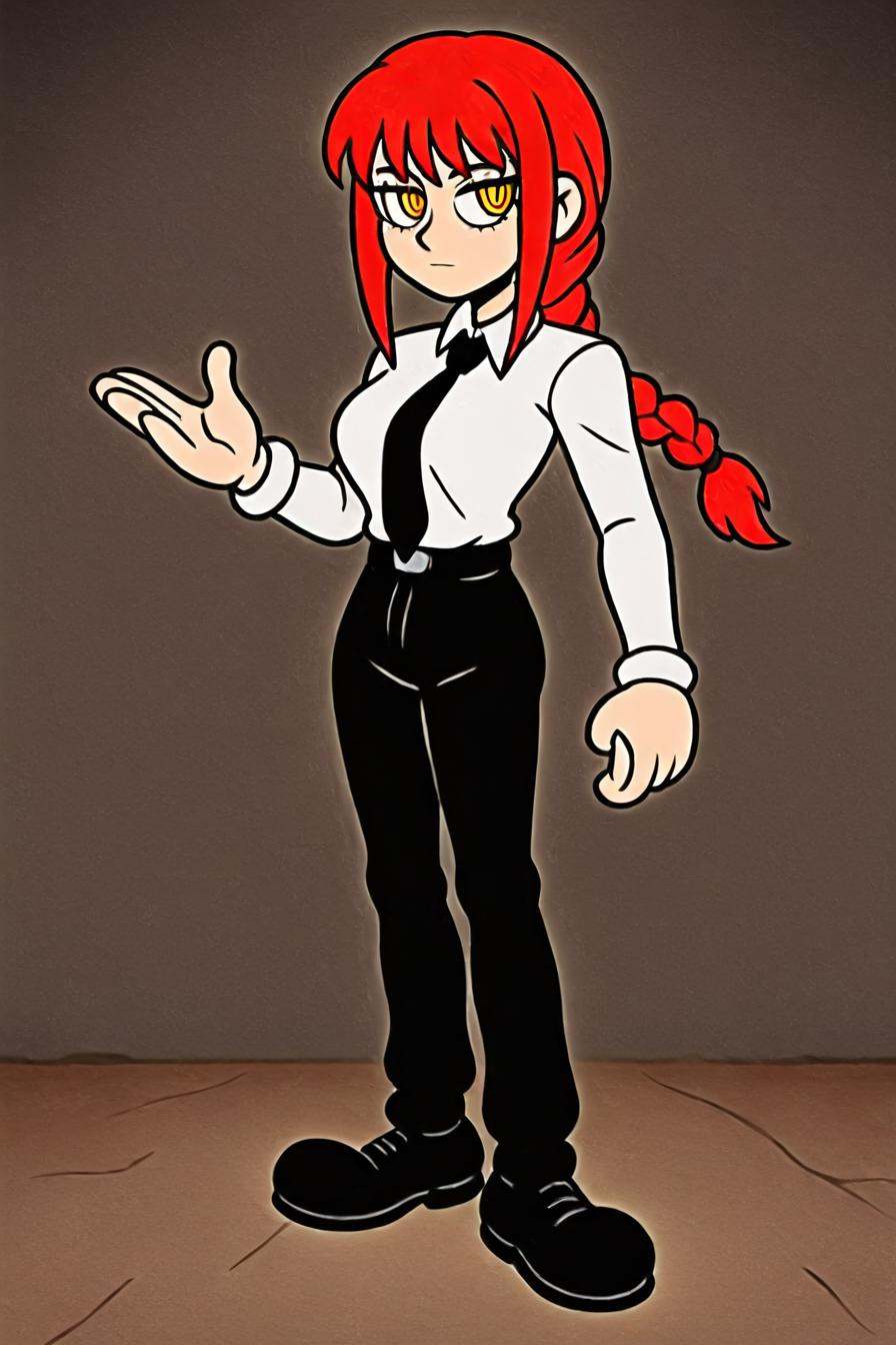 makima,  red hair,  long hair on Tensor.Art