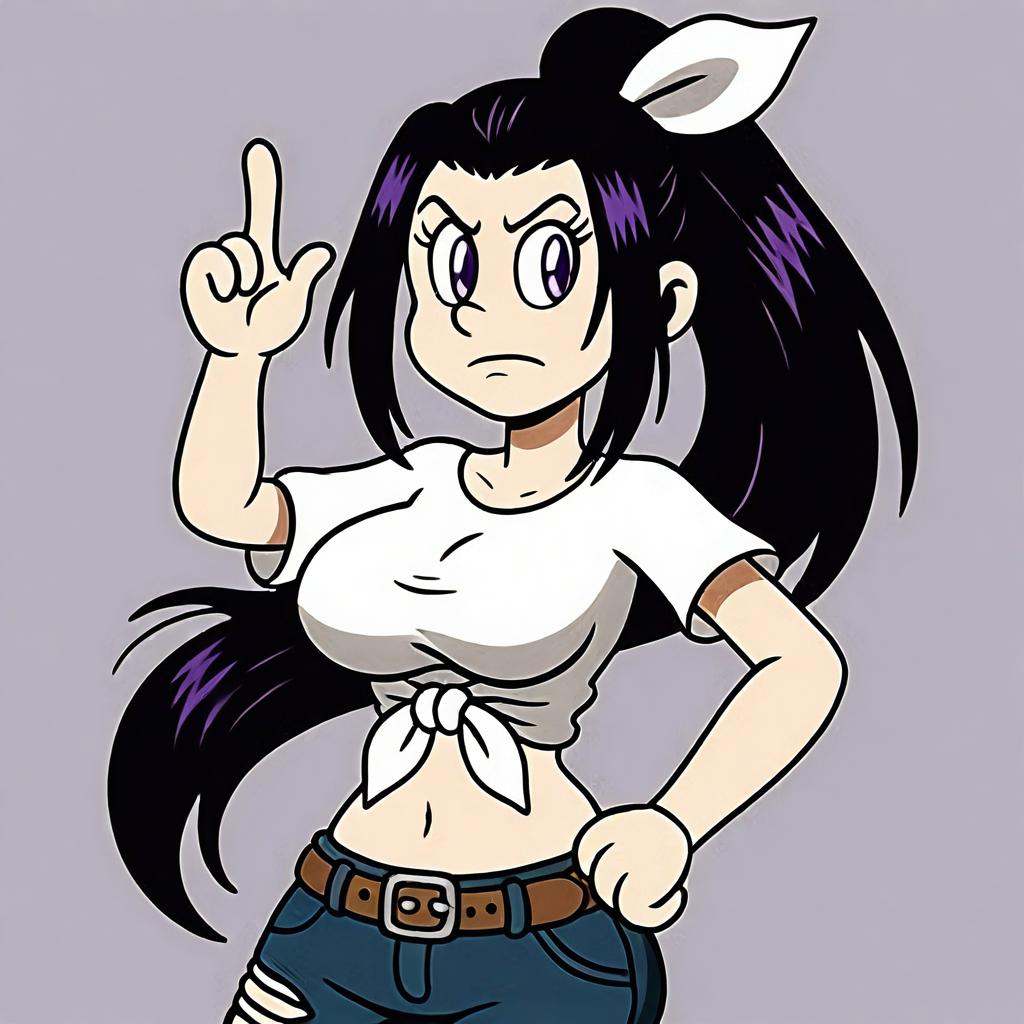 rubberhose_style,  1girl,  solo on Tensor.Art