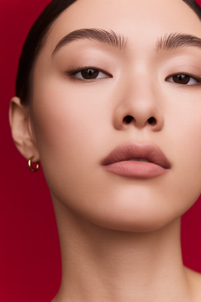 skin,  The image shows a close-up of a person's face with a focus on their eyes,  eyebrows on Tensor.Art