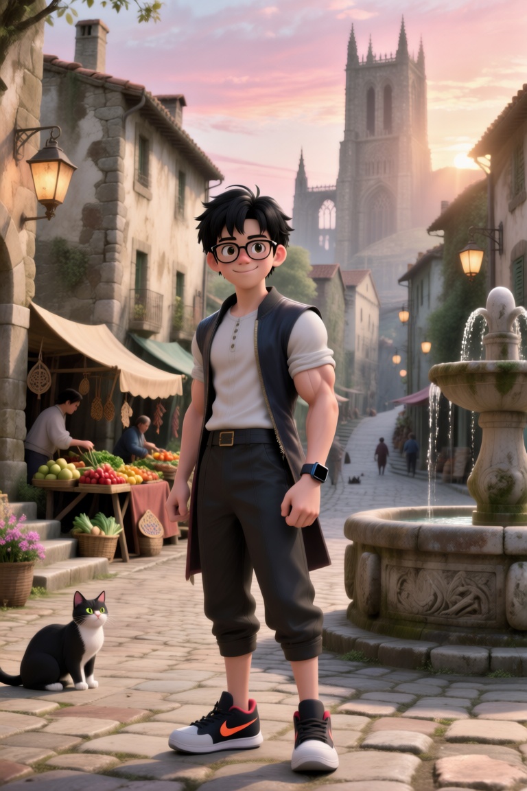 Create a 3D realistic character ,  1boy character,  13 year old age on Tensor.Art