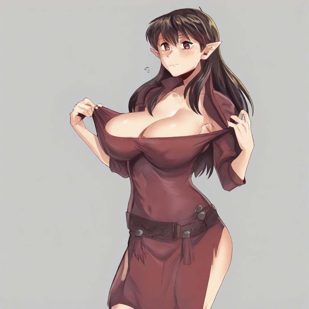 1girl,  standing,  big breasts on Tensor.Art