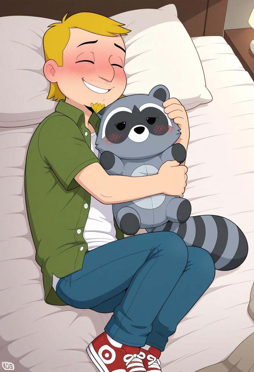 in bed,  laying down,  cuddling on Tensor.Art