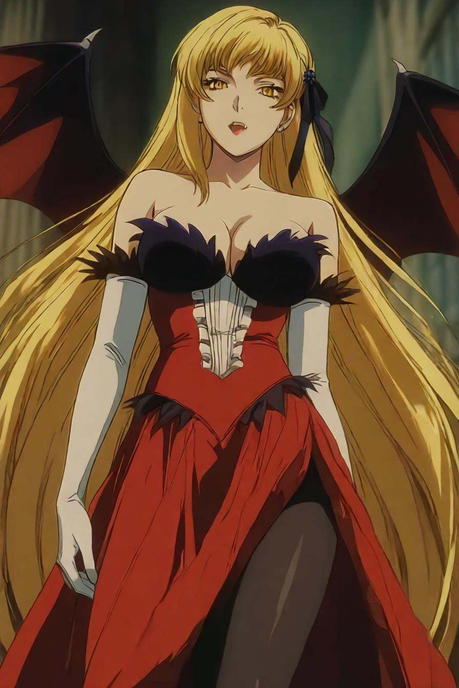 kiss-shot acerola-orion heart-under-blade,  very long hair,  blonde hair on Tensor.Art