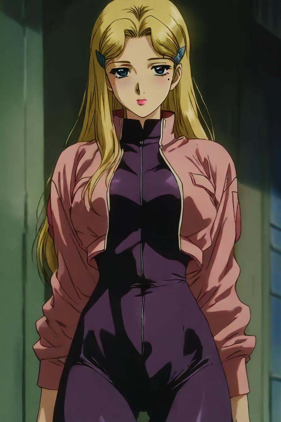 fuurinji miu,  blonde hair,  long hair on Tensor.Art
