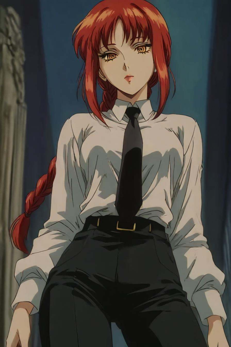 makima,  red hair,  long hair on Tensor.Art