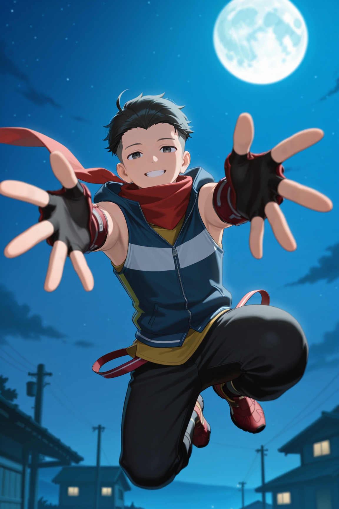 hokuto_cw,  black hair,  undercut on Tensor.Art