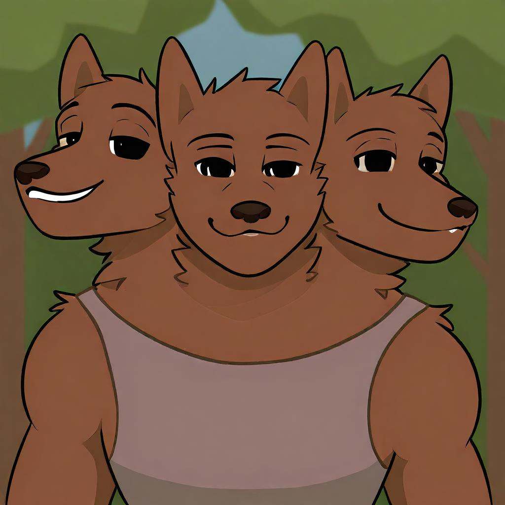 Anthro,  Cerberus,  dog on Tensor.Art