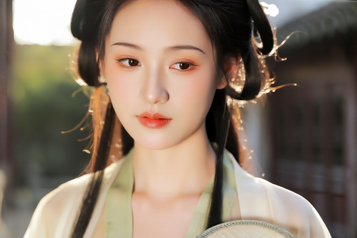 古风少女,  真实的皮肤质感,  真人 on Tensor.Art