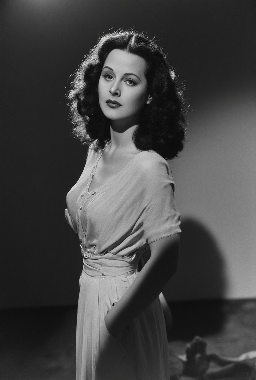 vintage,  black and white,  portrait on Tensor.Art
