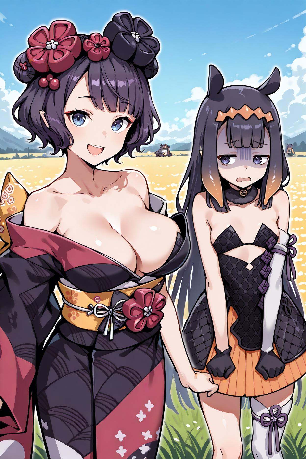 masterpiece,  best quality,  2girls on Tensor.Art