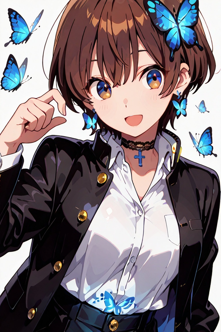 kiyoka_kun,  Shiny brown hair,  Very short hair on Tensor.Art