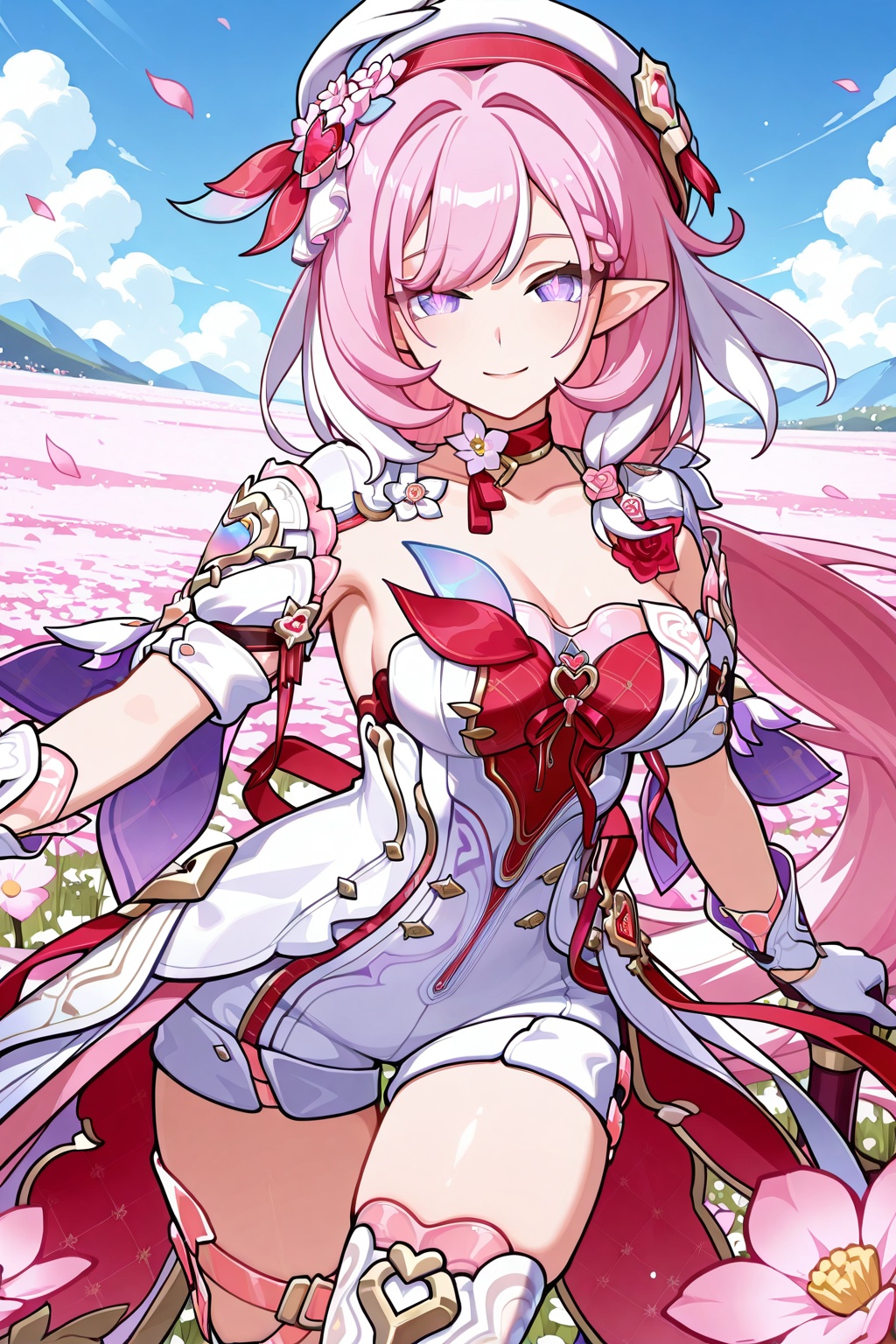 flower field,  flower field,  Thigh exposed on Tensor.Art