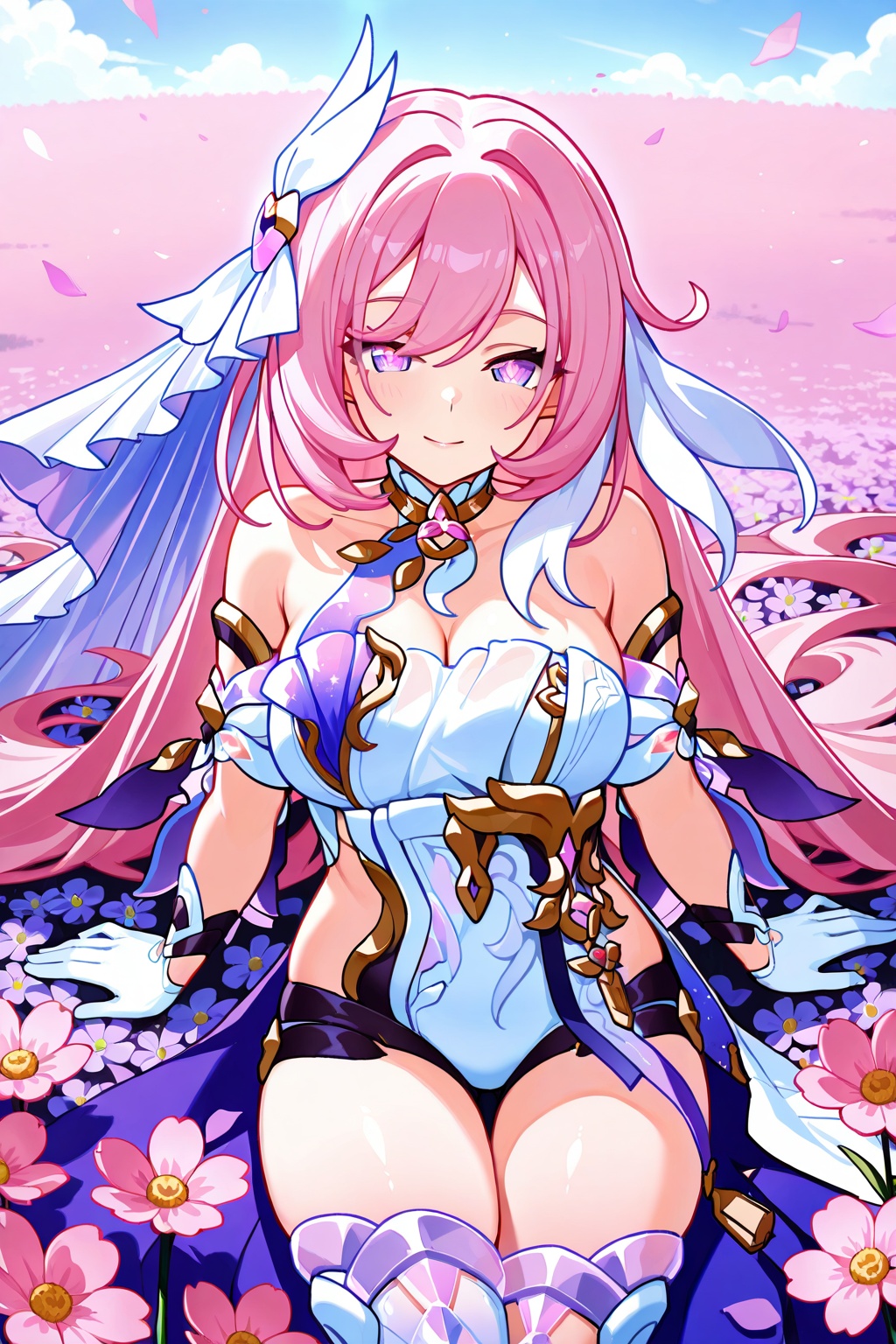 flower field,  flower field,  Thigh exposed on Tensor.Art