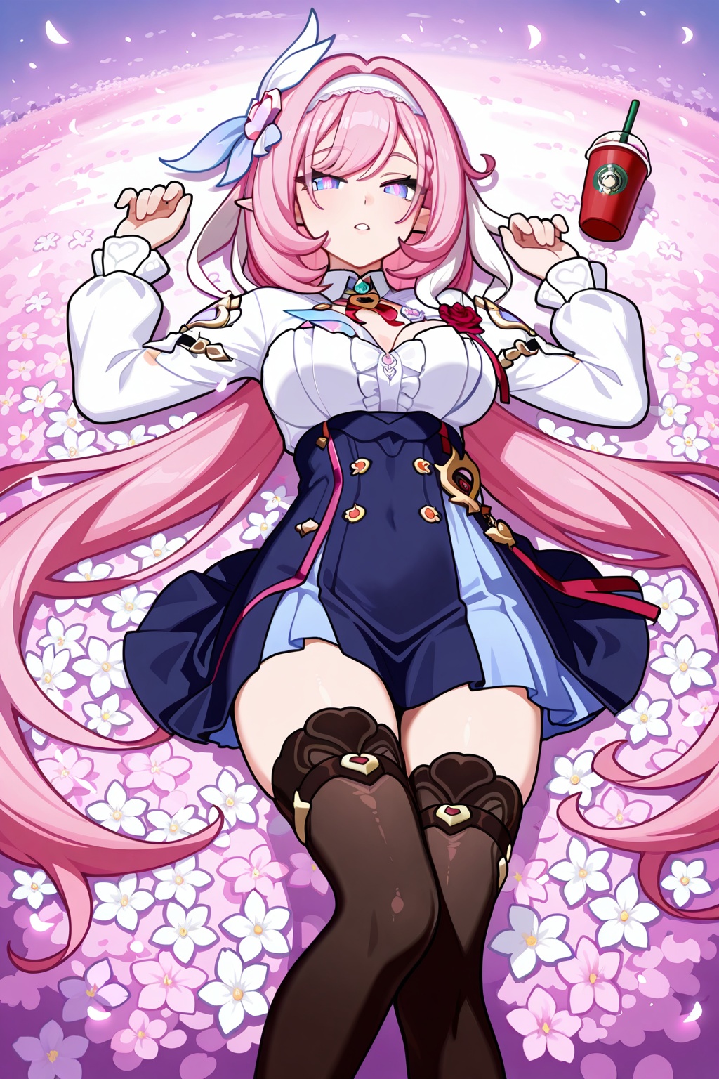 flower field,  flower field,  Thigh exposed on Tensor.Art