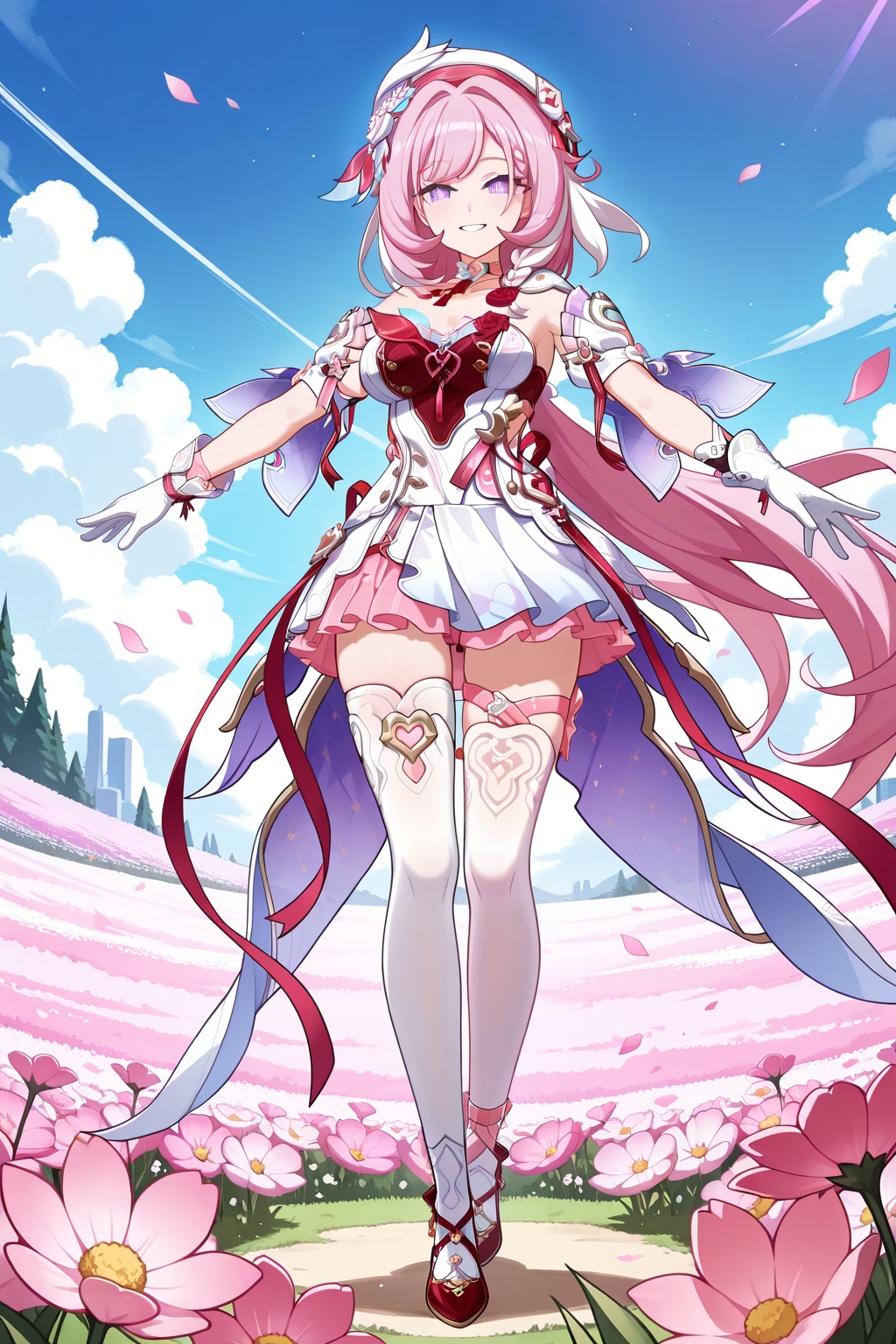 flower field,  flower field,  Thigh exposed on Tensor.Art