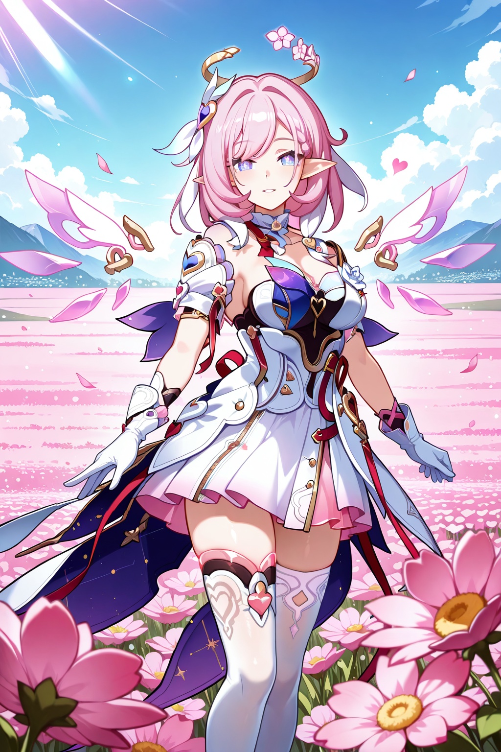 flower field,  flower field,  Thigh exposed on Tensor.Art