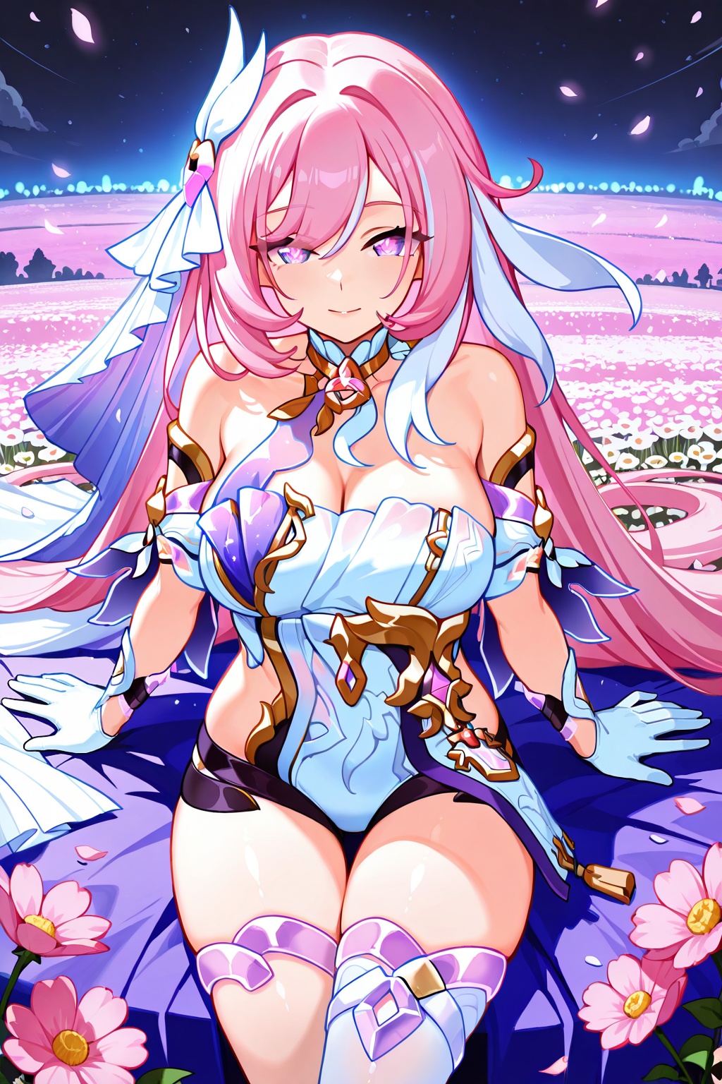 flower field,  flower field,  Thigh exposed on Tensor.Art