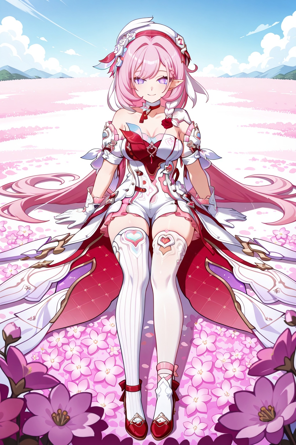 flower field,  flower field,  Thigh exposed on Tensor.Art