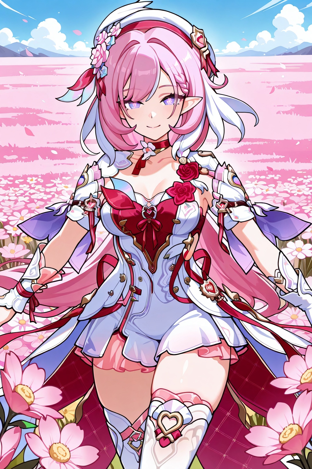 flower field,  flower field,  Thigh exposed on Tensor.Art