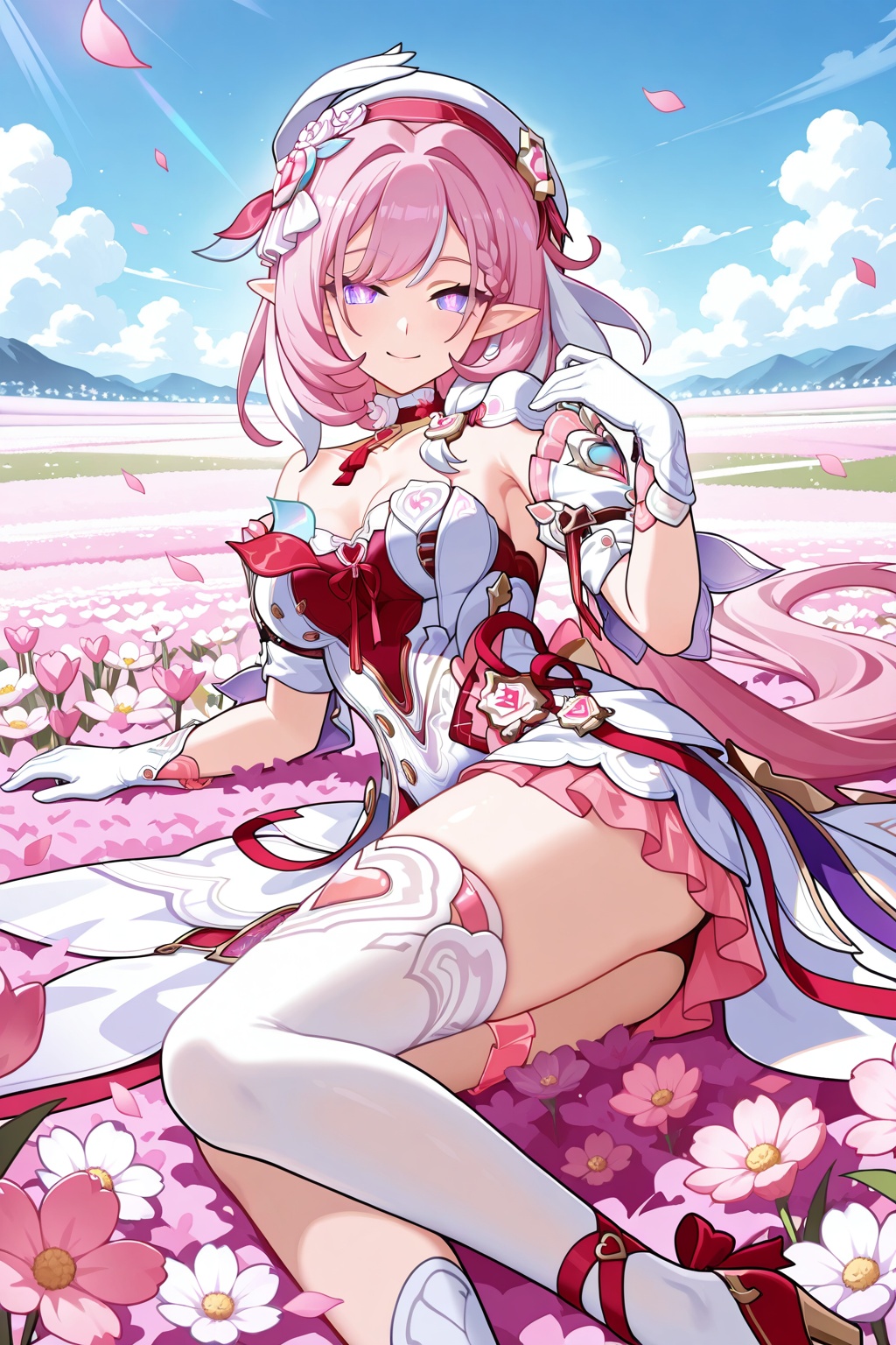 flower field,  flower field,  Thigh exposed on Tensor.Art