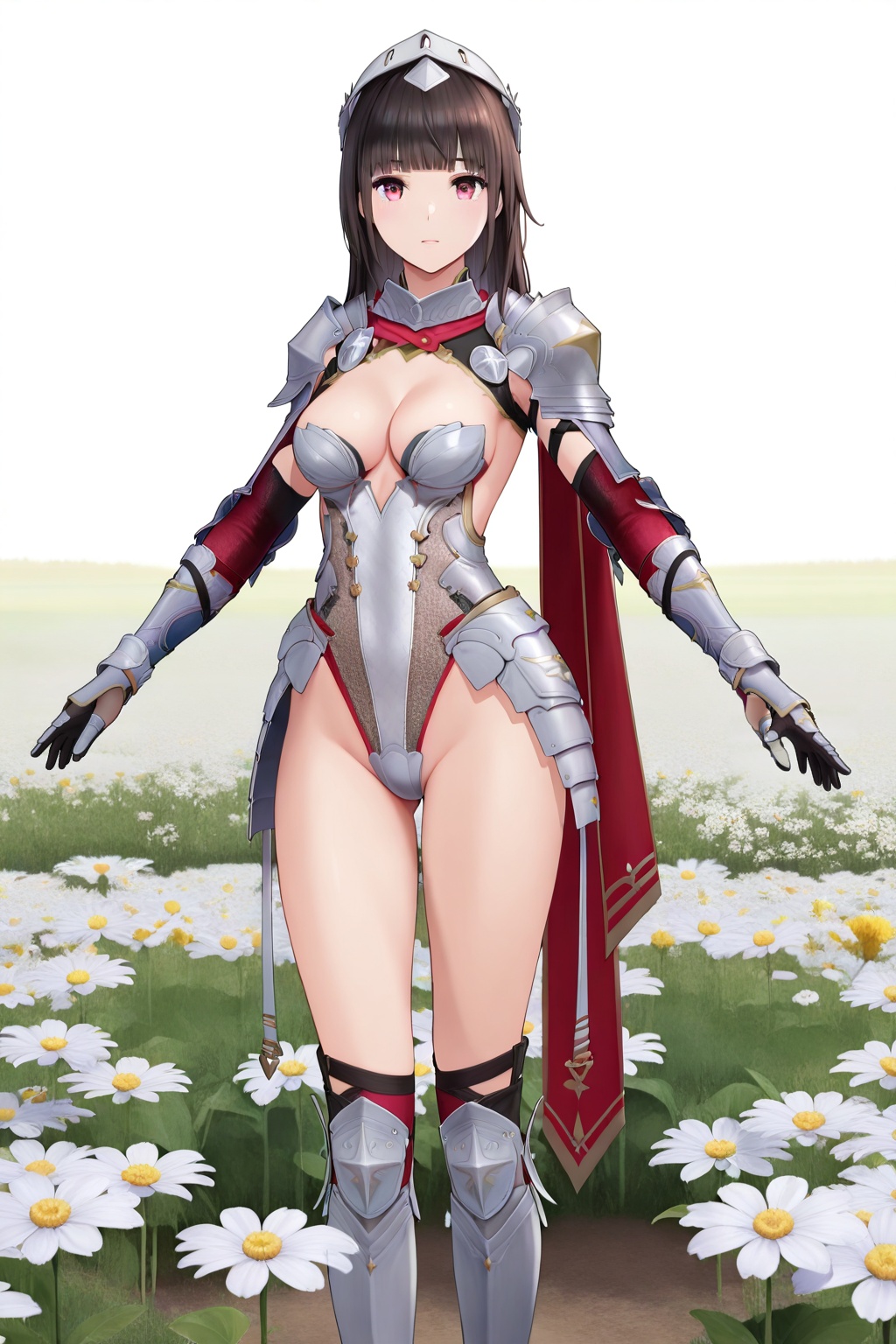 flower field,  flower field,  Thigh exposed on Tensor.Art