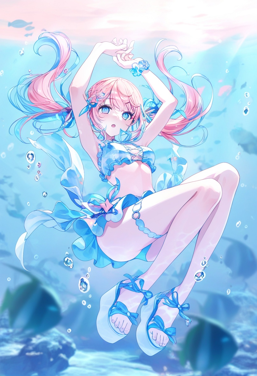 soft_pastel,  pastel color,  1girl on Tensor.Art
