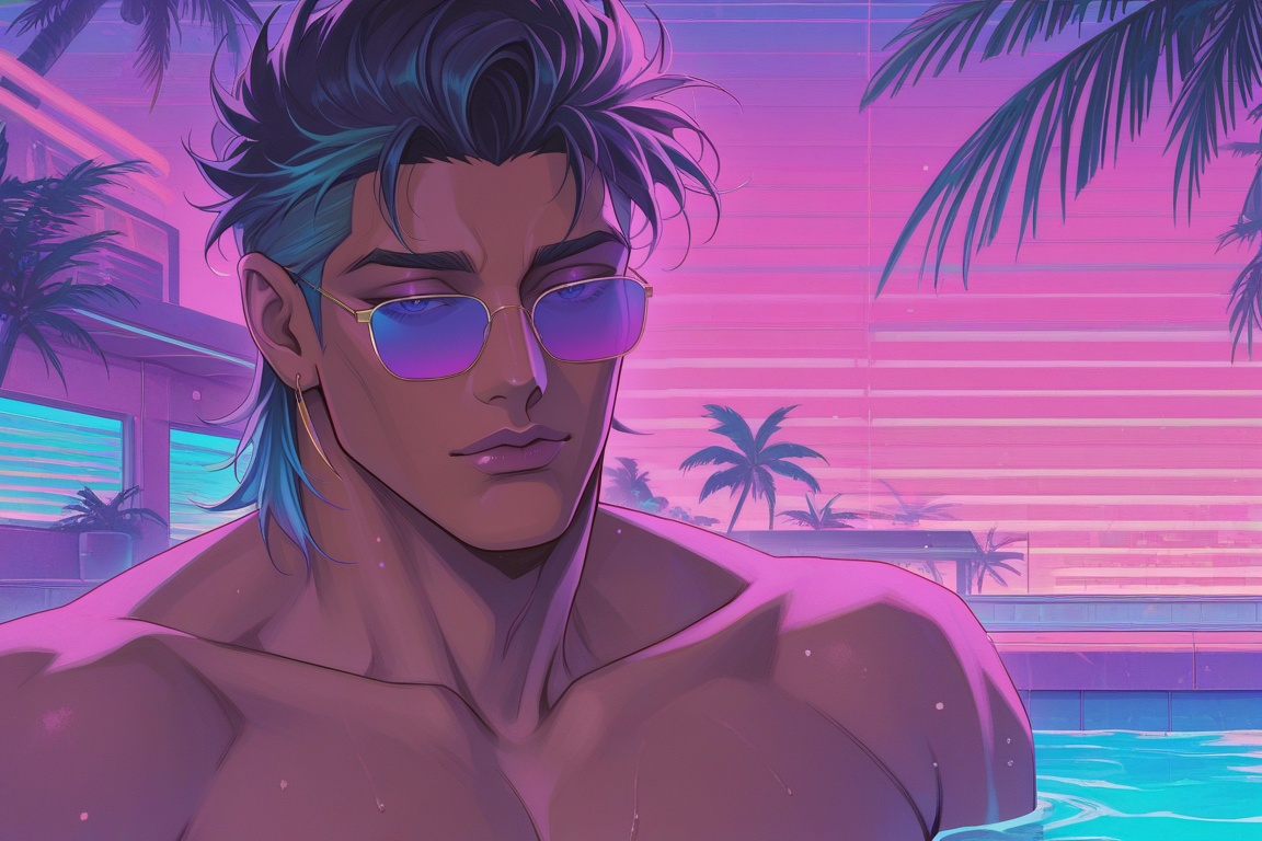 (vaporwave_aesthetic),  (vaporwave_style),  (retro_art_style) on Tensor.Art