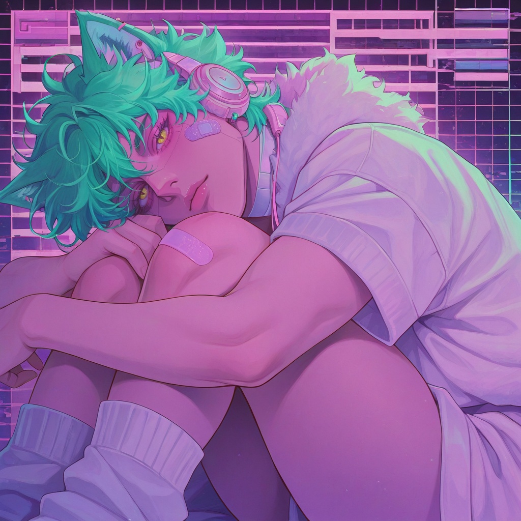 (vaporwave_aesthetic),  (vaporwave_style),  (retro_art_style) on Tensor.Art