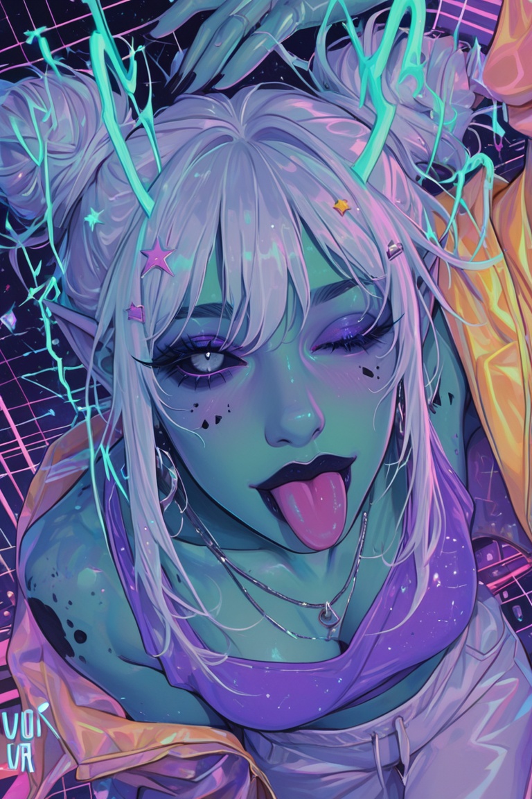 (vaporwave_aesthetic),  (vaporwave_style),  (retro_art_style) on Tensor.Art